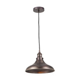 Ellis Antique Bronze Caf� Pendant Café Light - 30cm