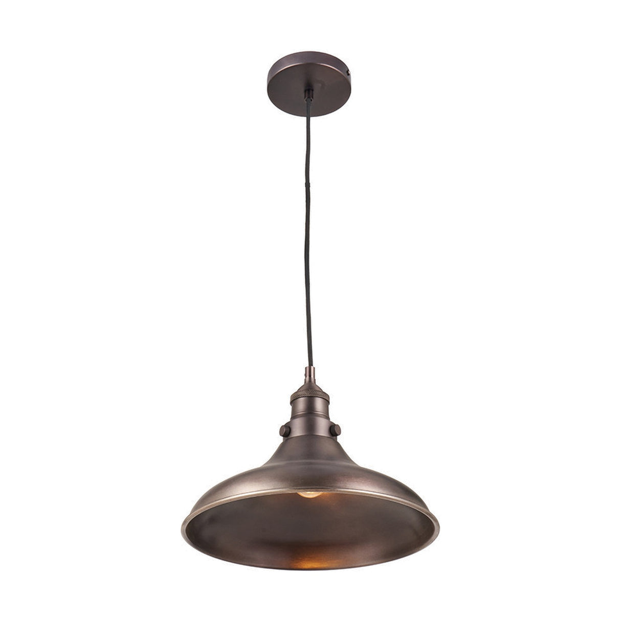 Ellis Antique Bronze Caf� Pendant Café Light - 30cm