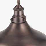 Ellis Antique Bronze Caf� Pendant Café Light - 30cm