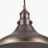Ellis Antique Bronze Caf� Pendant Café Light - 30cm