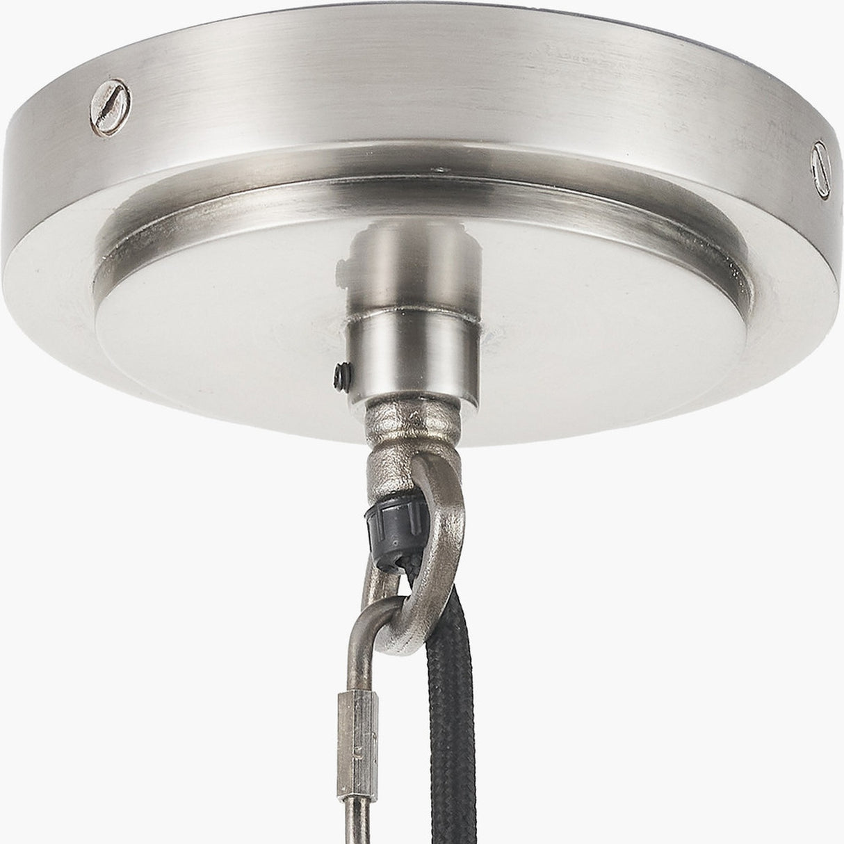 Salvatore Antique Silver Brass 6 Arm Pendant Light - 62cm