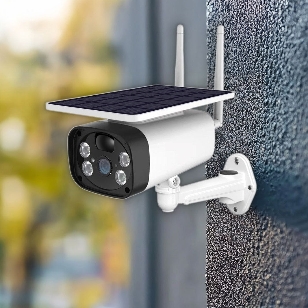 Mercury Outdoor Solar WiFi Security Camera with LEDs