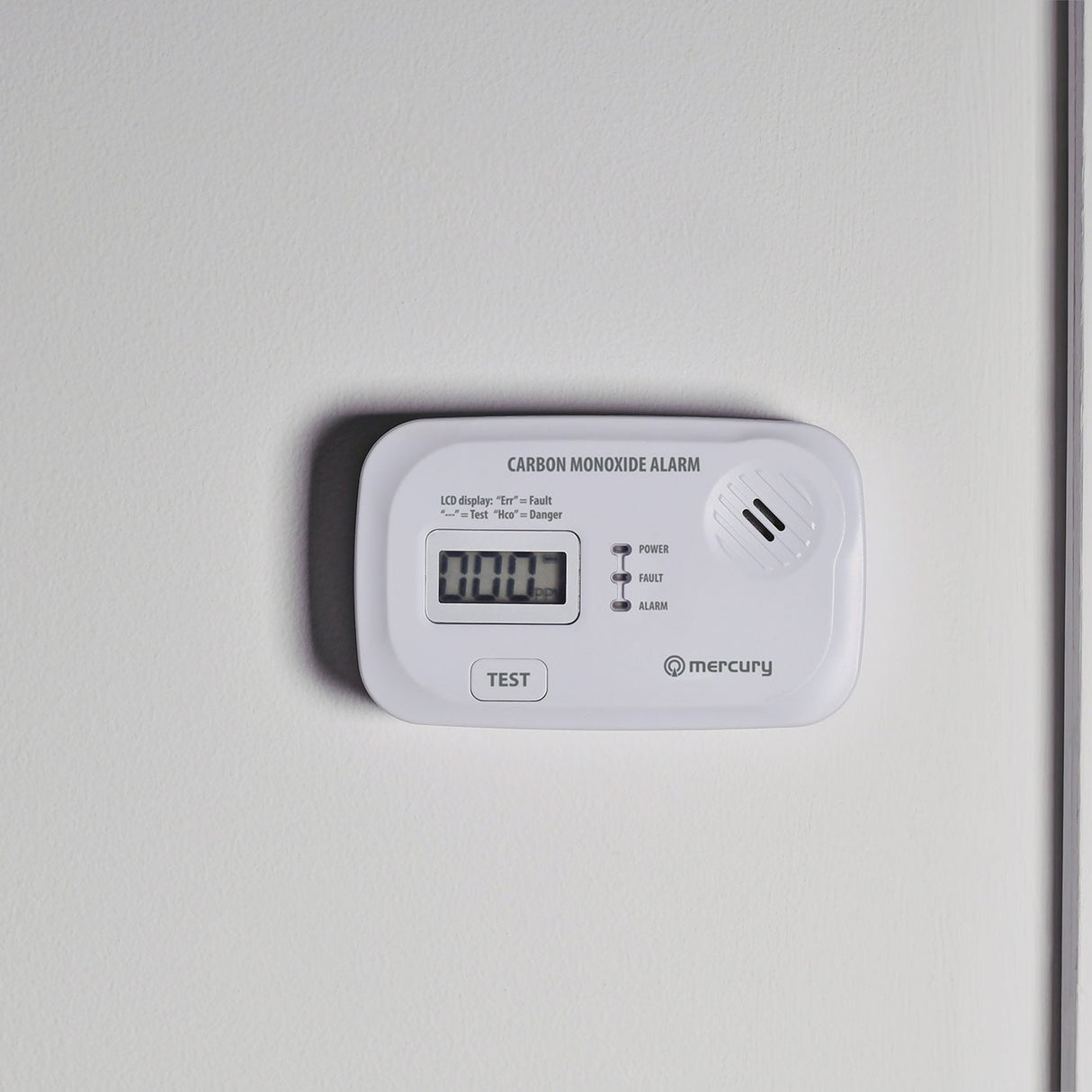 Mercury COD-208A Carbon Monoxide Alarm with LCD Display