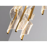 Austral 9 Light LED Cluster Pendant 78W 3000K - Gold/Transparent