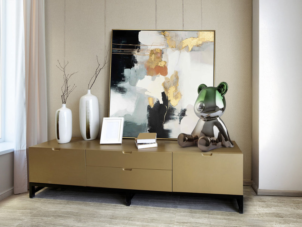 Osito Sculpture - Grey and Green
