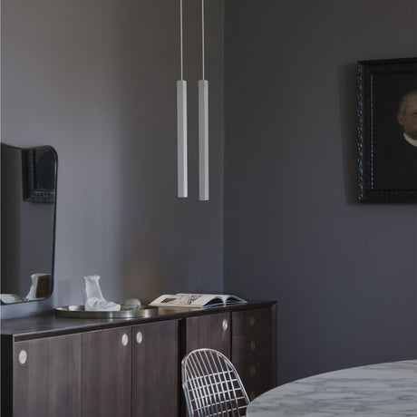 Look Pendant Light Square 40mm - Black in situ