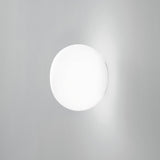 Cotton Wall Light 100mm - White Glass in situ