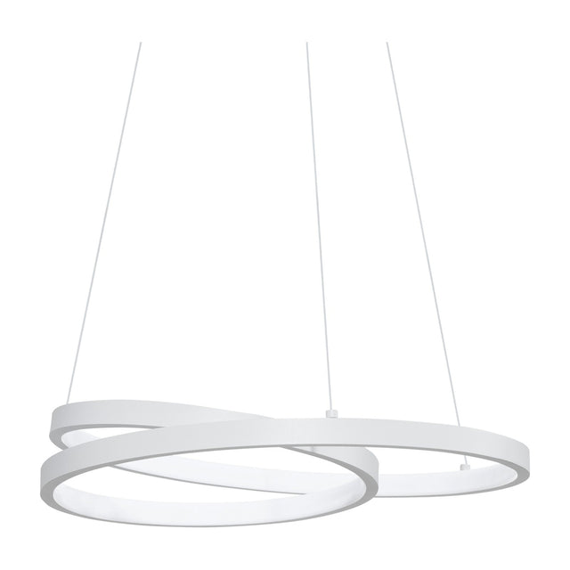 Oz Round Pendant Light 400mm 3000K - White