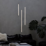 Tubix Pendant Light 645mm Drop - White in situ
