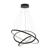 Aaron 3 Light LED Ring Chandelier – Anthracite