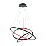 Aaron 3 Light LED Ring Chandelier – Anthracite