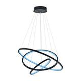 Aaron 3 Light LED Ring Chandelier – Anthracite