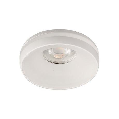 GU10 Recessed Downlight Round 10W Max - White IP20 68mm cut-out Eliceo