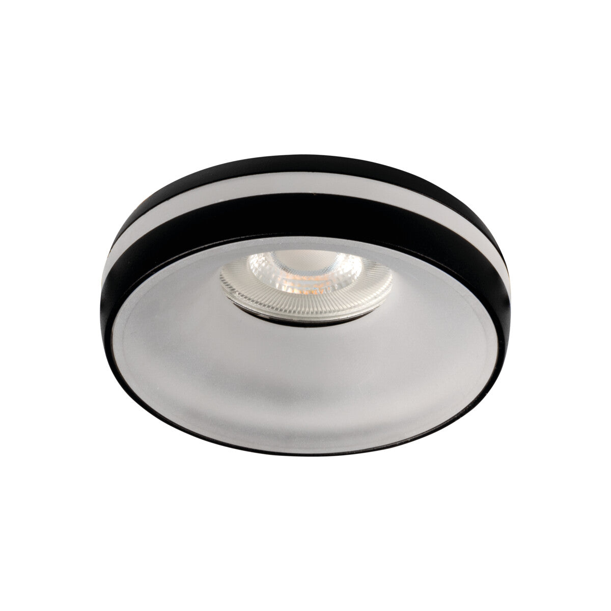 GU10 Recessed Downlight Round 68mm Cut-out 10W Max - Black IP20 Eliceo