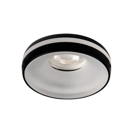 GU10 Recessed Downlight Round 68mm Cut-out 10W Max - Black IP20 Eliceo