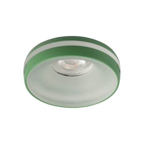 GU10 Recessed Downlight Round 68mm Cut-out IP20 10W Max - Green