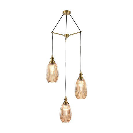 Refract lighting accessory in amber finish, alternative view