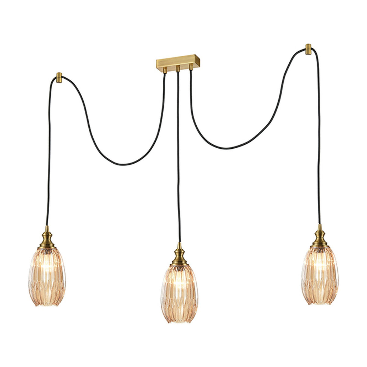 Refract lighting accessory in amber finish, alternative view