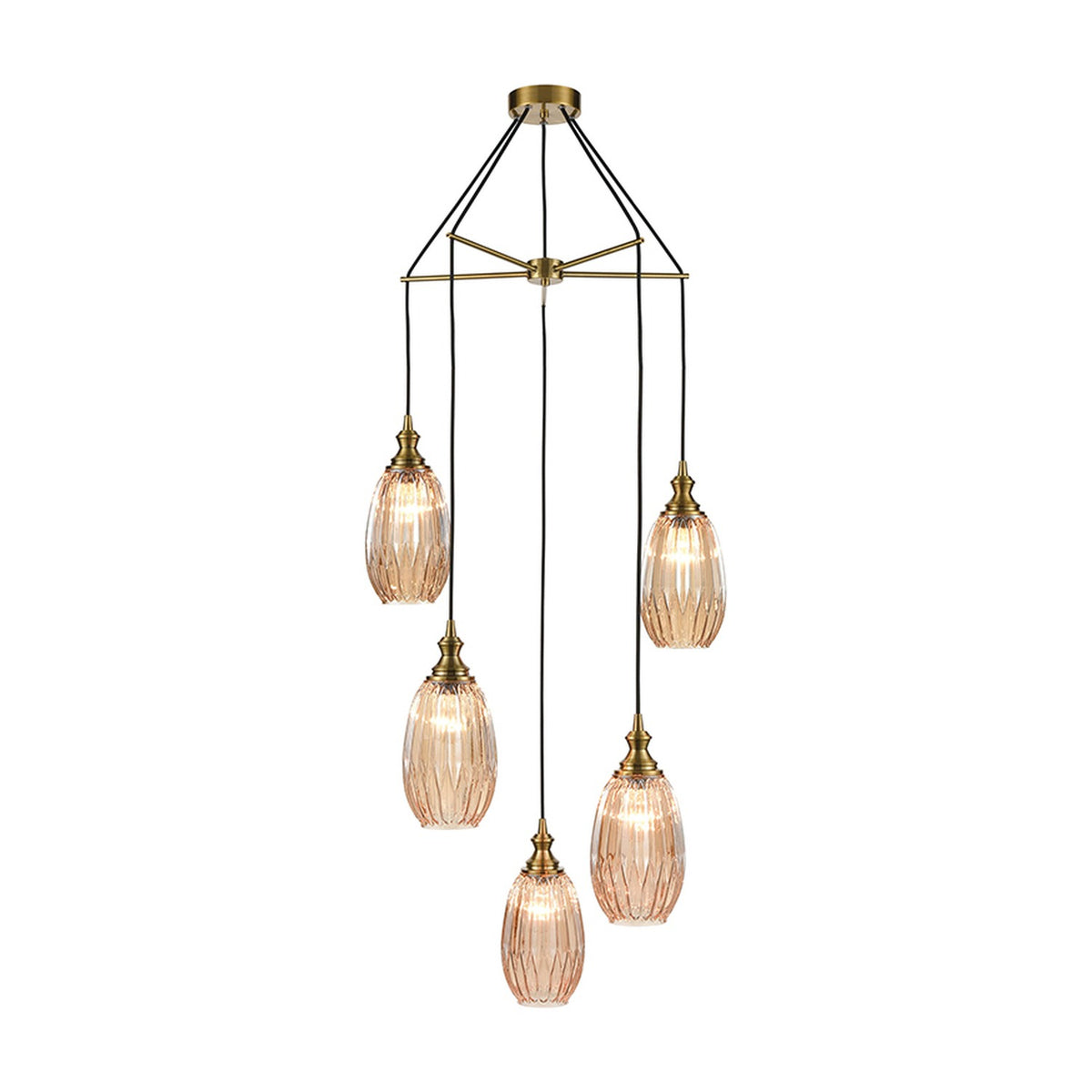 Refract lighting accessory in amber finish, alternative view