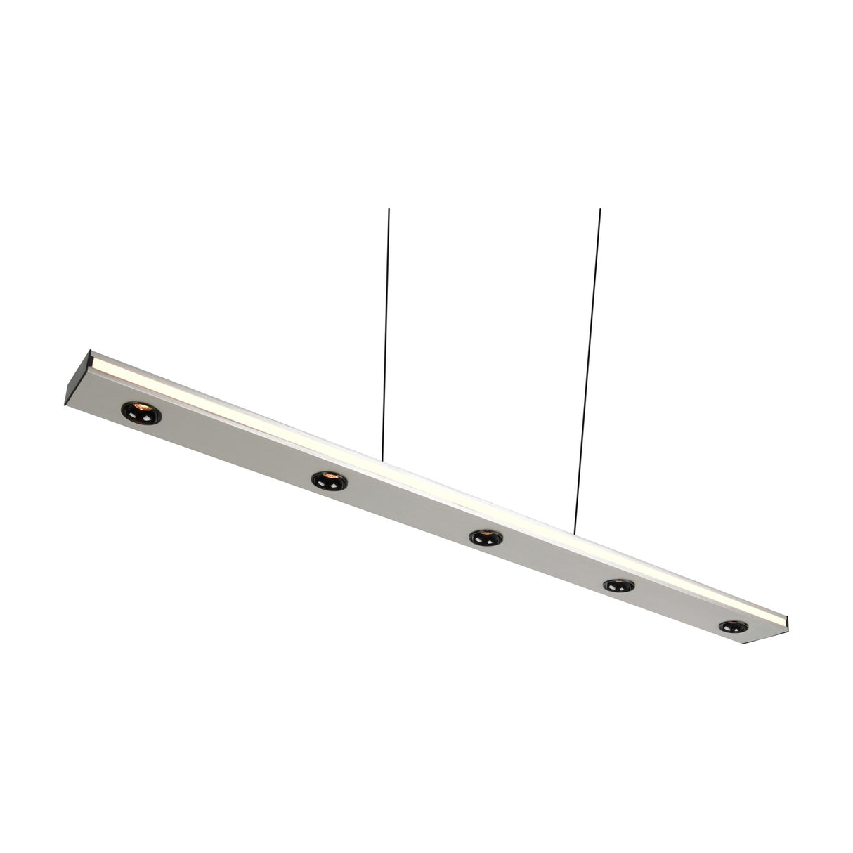 Graham LED Up Down Linear Pendant – Satin Nickel