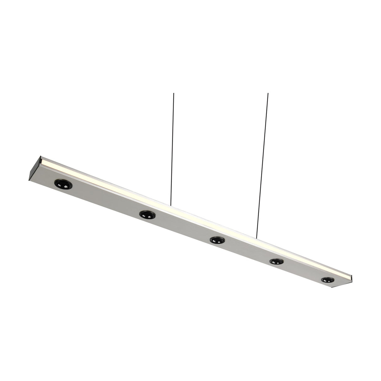 Graham LED Up Down Linear Pendant – Satin Nickel