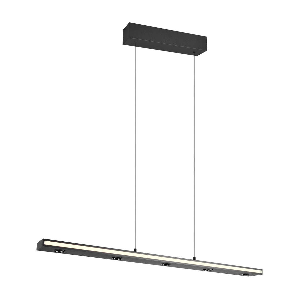 Graham LED Up Down Linear Pendant – Matt Black