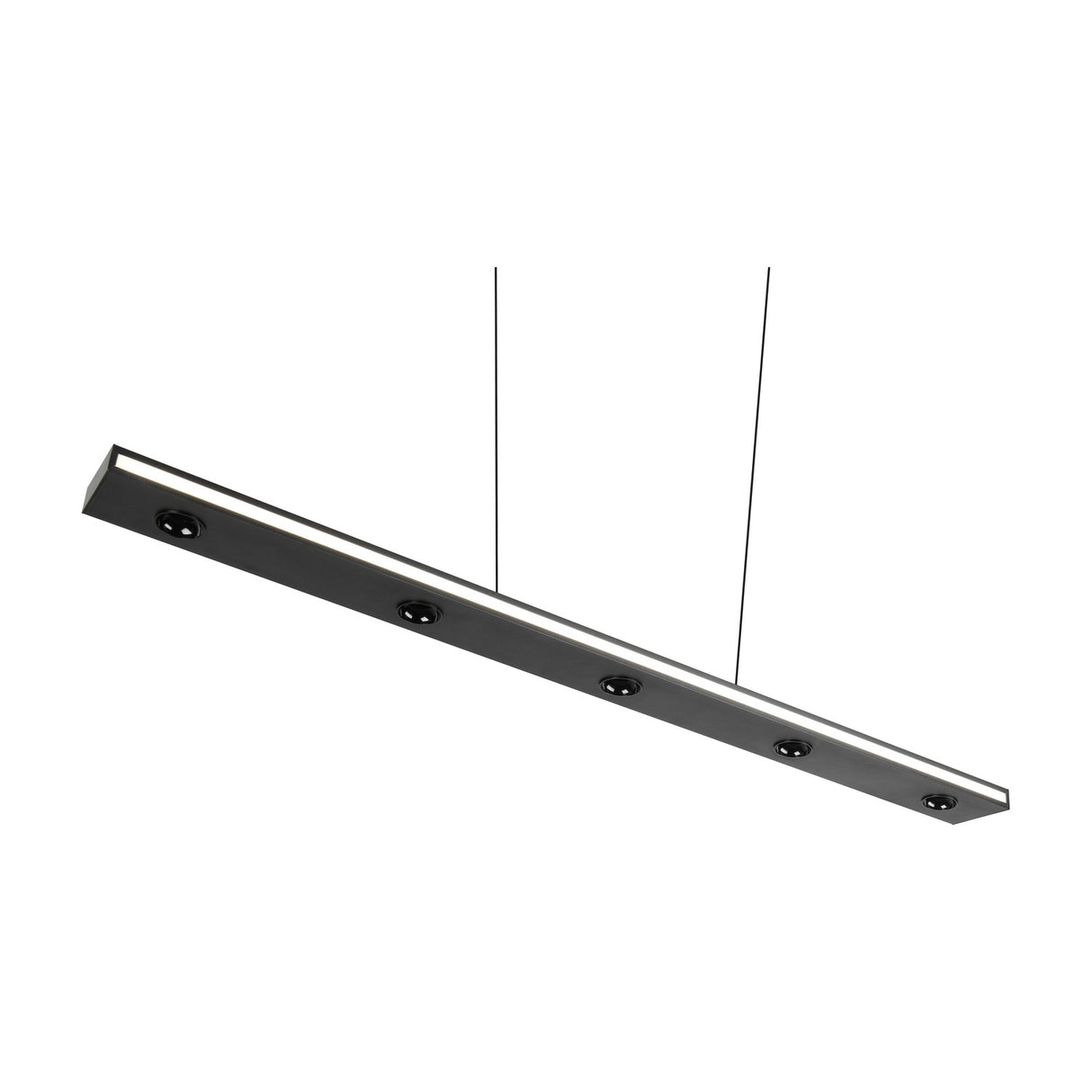 Graham LED Up Down Linear Pendant – Matt Black