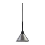 Cocktail Pendant Light - Matt Black & Smoke Glass