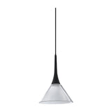 Cocktail Pendant Light - Matt Black & Clear Glass
