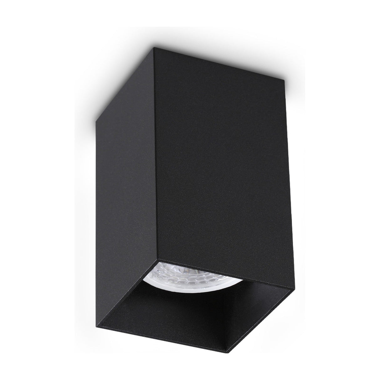 Look Square Ceiling Light 100mm - Black