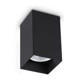 Look Square Ceiling Light 100mm - Black