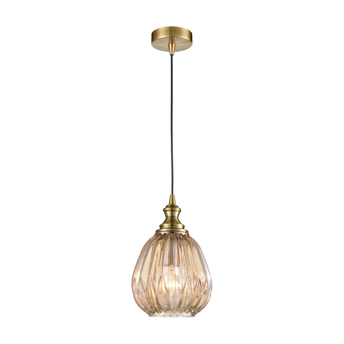 Refract lighting accessory in amber finish