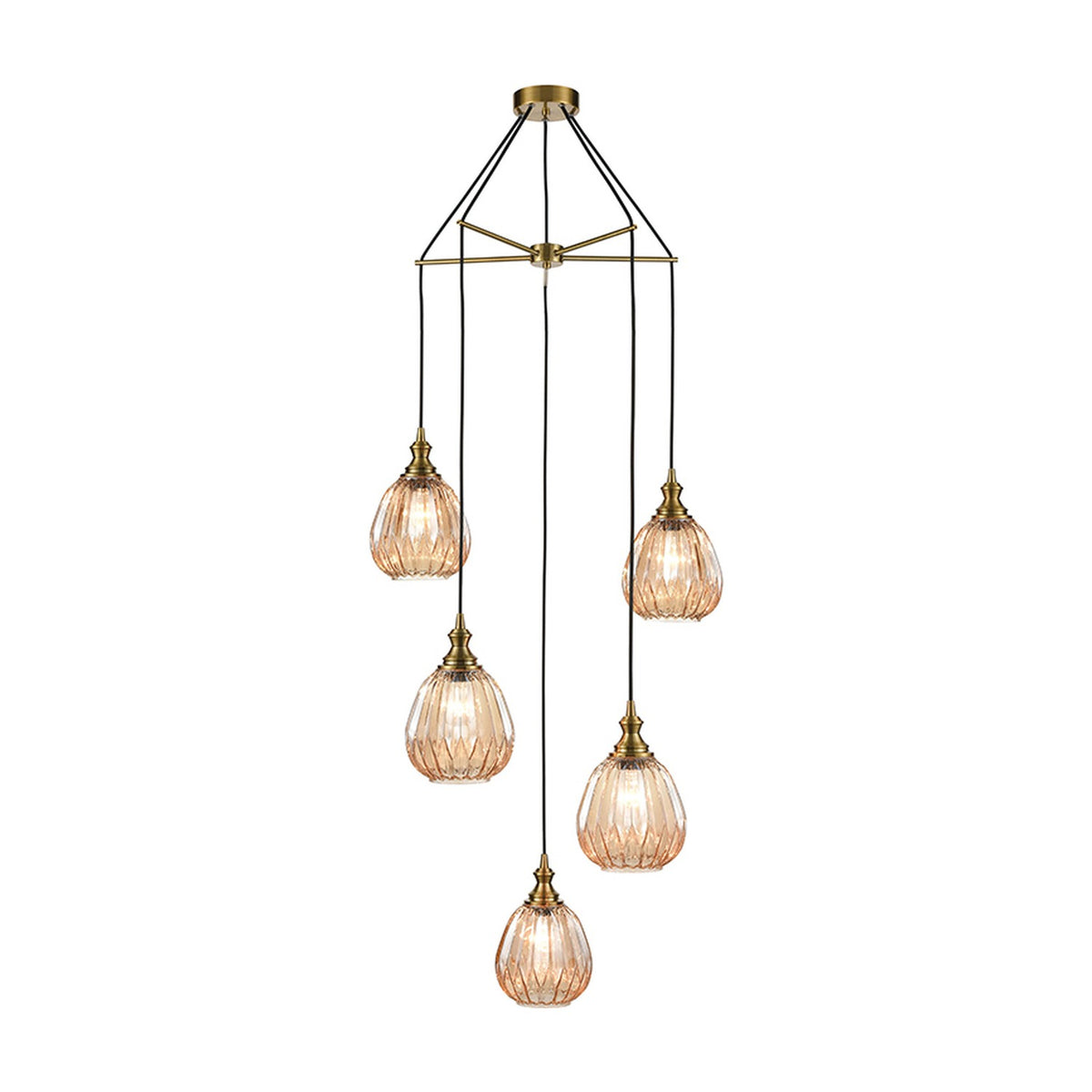 Refract lighting accessory in amber finish, alternative view