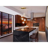 Austral 5 Light LED Cluster Pendant 26W 3200K - Gold/Transparent