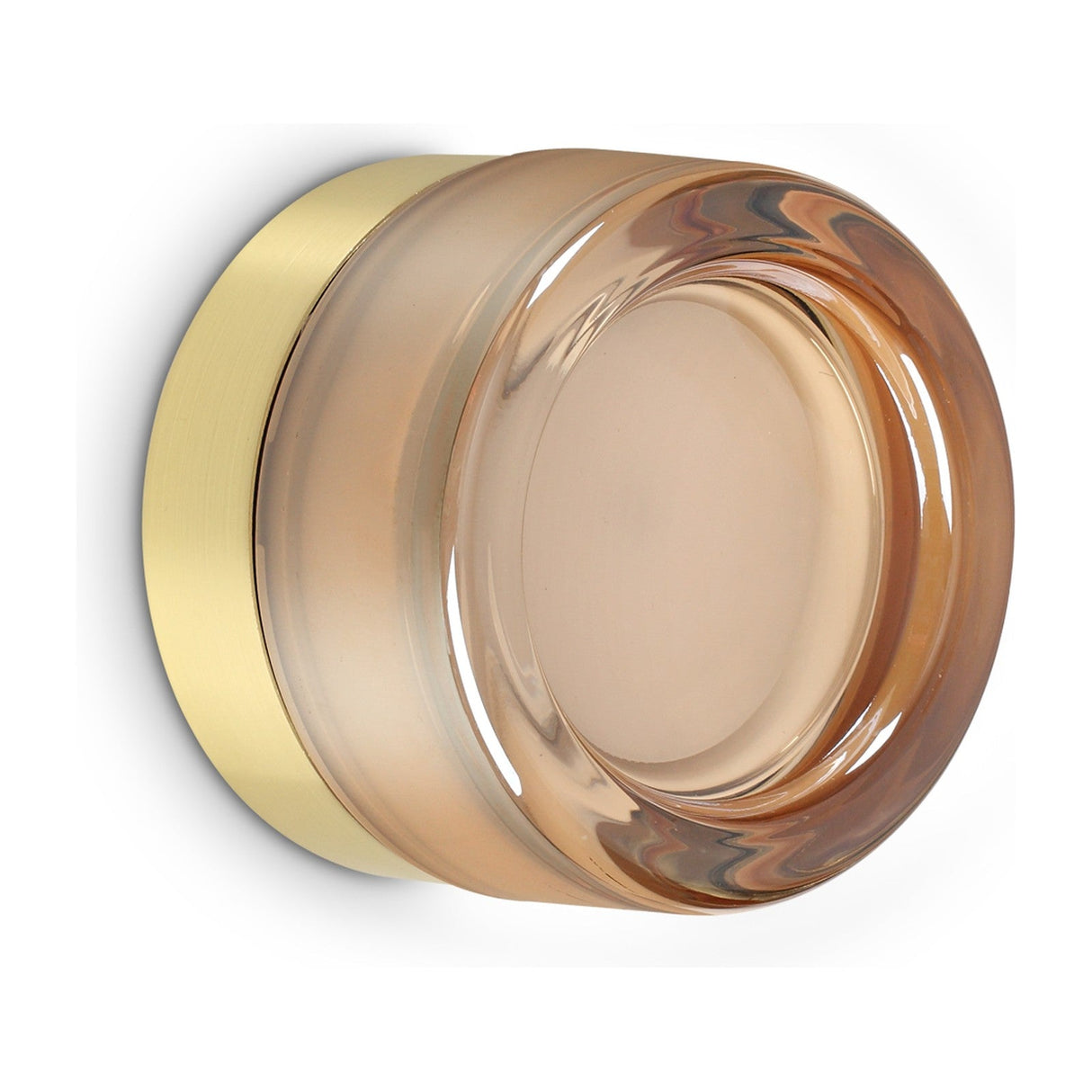 Lolly Wall Light - Brass & Amber Glass
