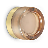 Lolly Wall Light - Brass & Amber Glass