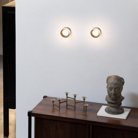 Lolly Wall Light - Black & Smoked Glass in situ