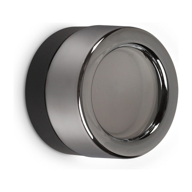 Lolly Wall Light - Black & Smoked Glass