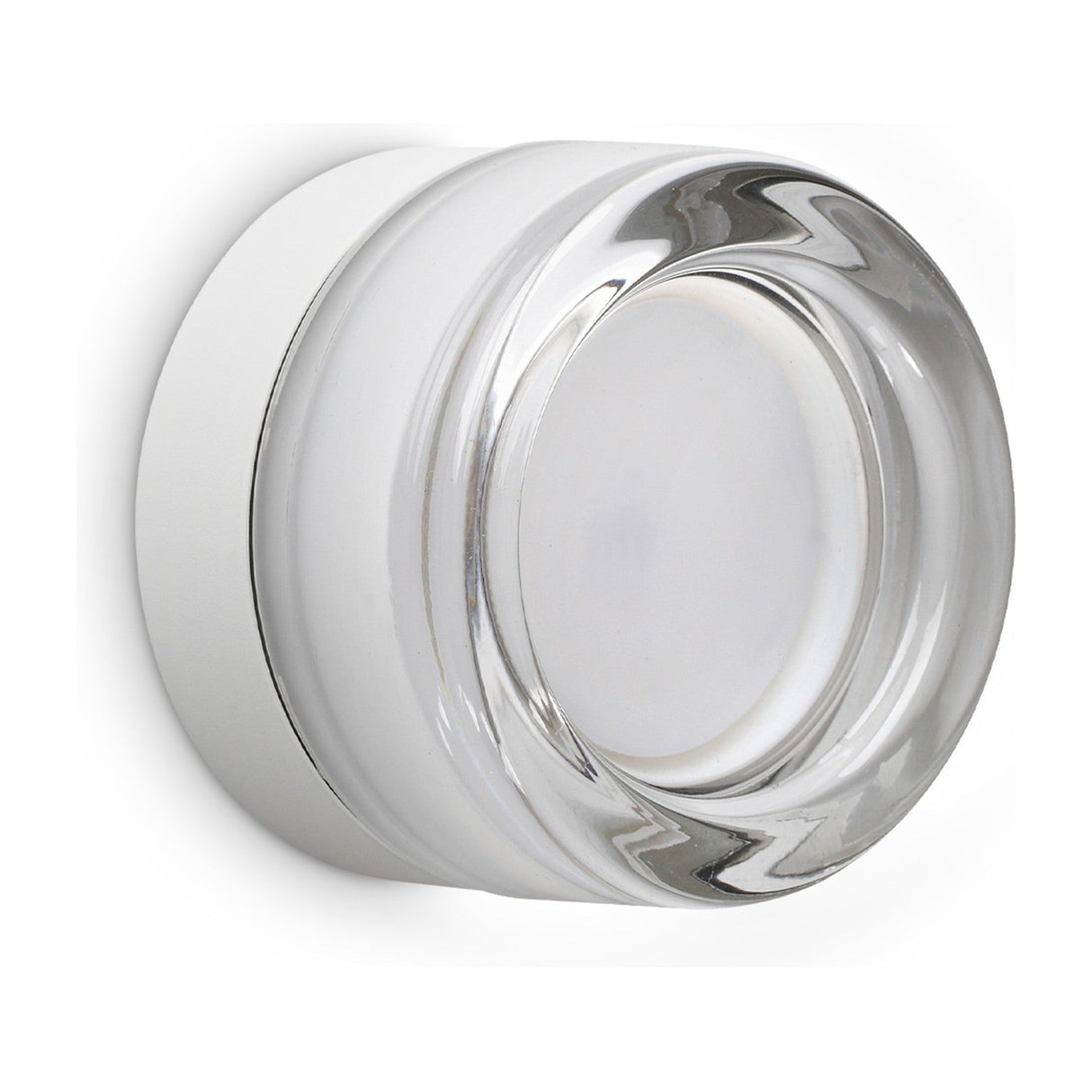 Lolly Wall Light - White & Clear Glass