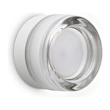 Lolly Wall Light - White & Clear Glass