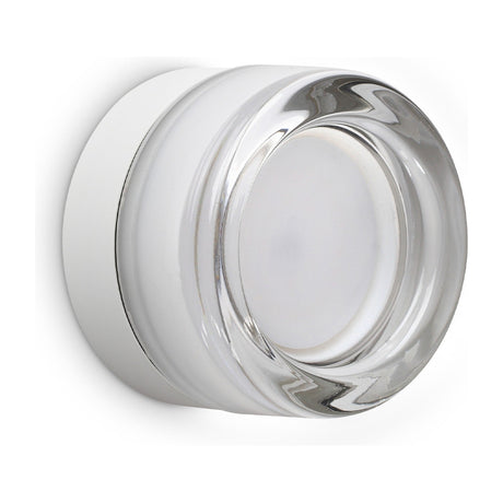 Lolly Wall Light - White & Clear Glass