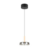 Celeste LED Glass Chandelier – Matt Black