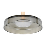 Celeste LED Glass Chandelier – Matt Black