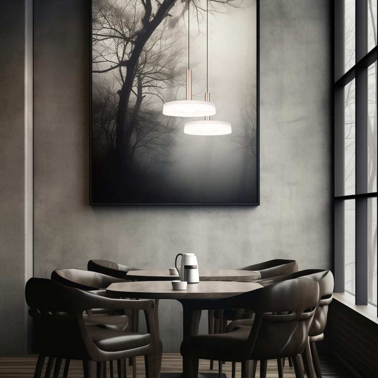 Celeste LED Glass Chandelier – Coffee