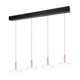 Celeste 4 Light LED Glass Chandelier – Coffee