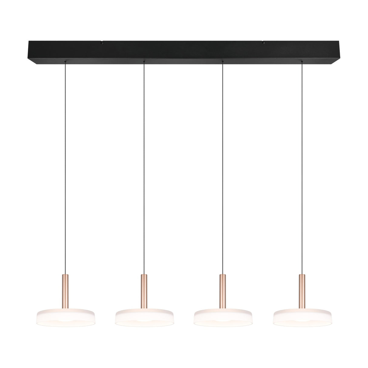 Celeste 4 Light LED Glass Chandelier – Coffee
