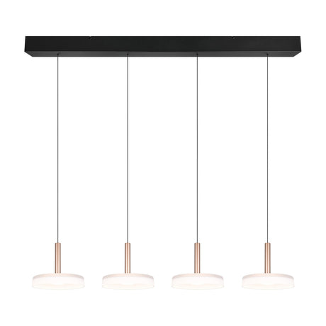 Celeste 4 Light LED Glass Chandelier – Coffee