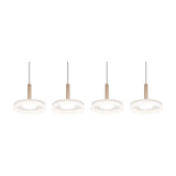 Celeste 4 Light LED Glass Chandelier – Coffee