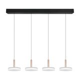 Celeste 4 Light LED Glass Chandelier – Coffee