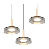 Celeste 3 Light LED Glass Chandelier – Matt Black